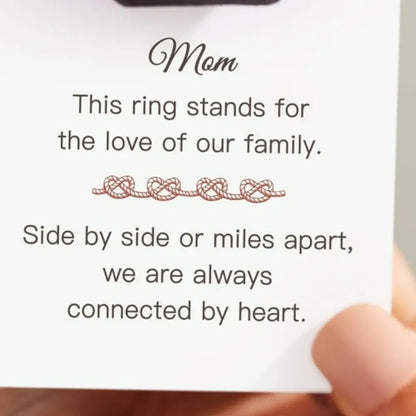 Knotted Hearts 925 Sterling Silver Open Ring - Roe Creation