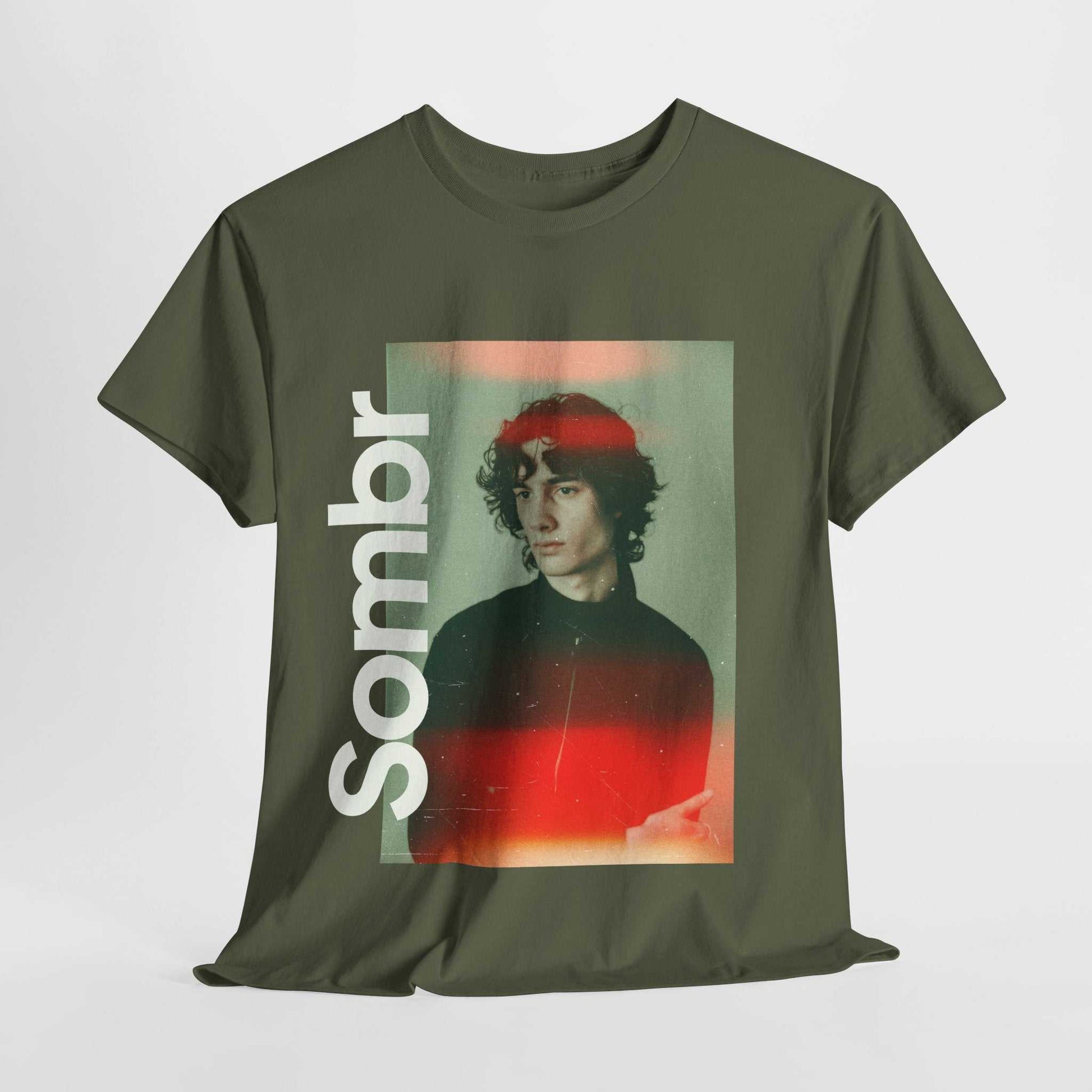 Sombr Singer Retro Style Unisex Heavy Cotton Tee for Lovers - Roe Creation