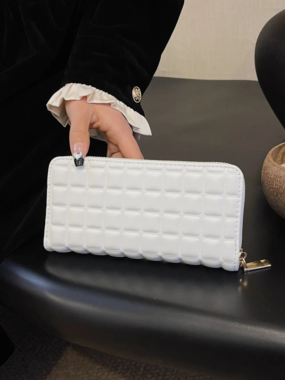 PU Leather Solid Color Wallet - Roe Creation