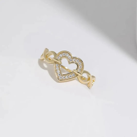 925 Sterling Silver Heart Ring - Roe Creation