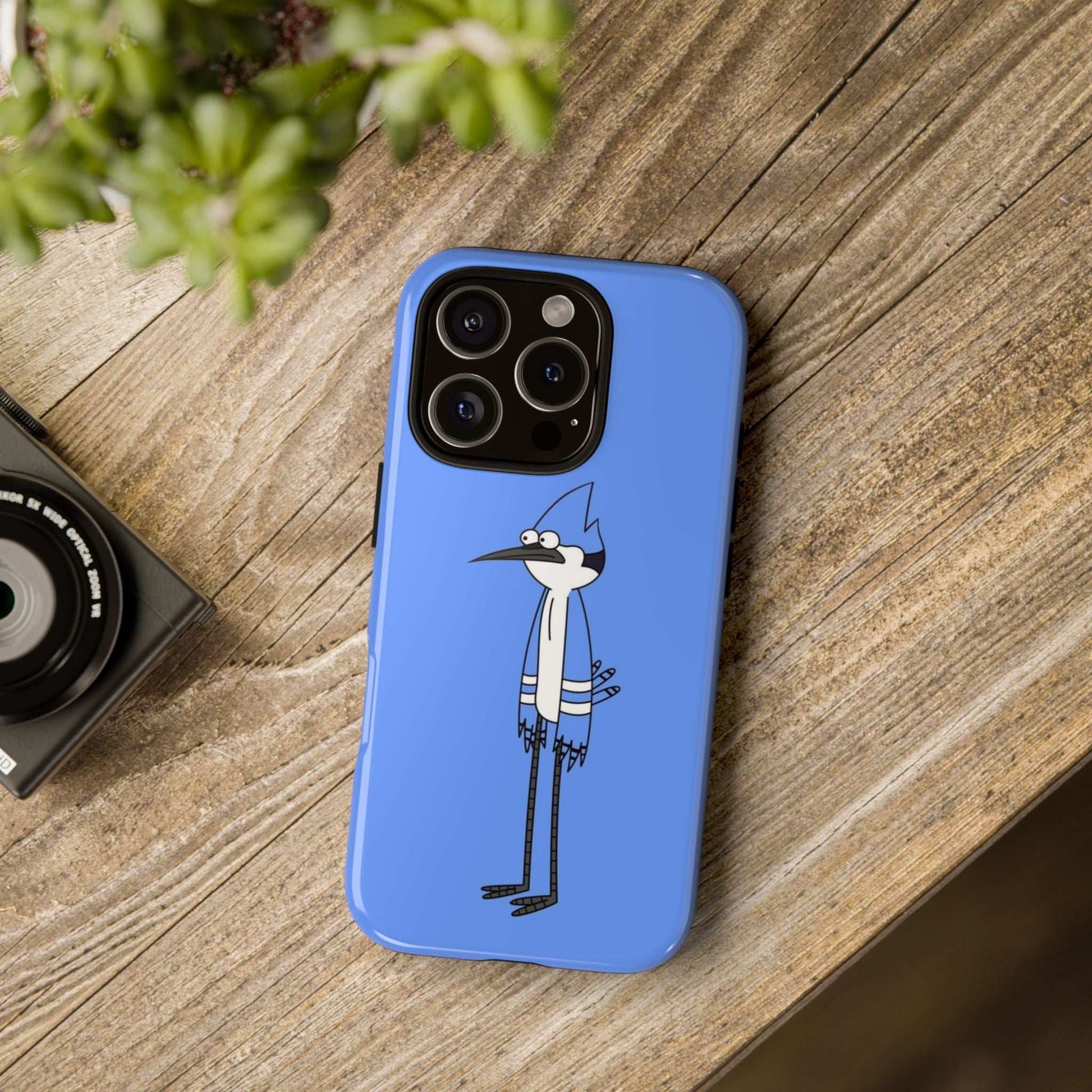 Regular Show Bold Blue Phone Case with Cartoon Design - Roe Creation