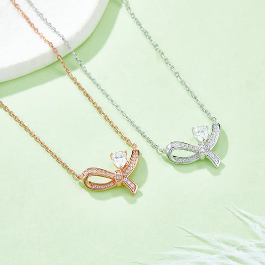 Moissanite 925 Sterling Silver Necklace - Roe Creation