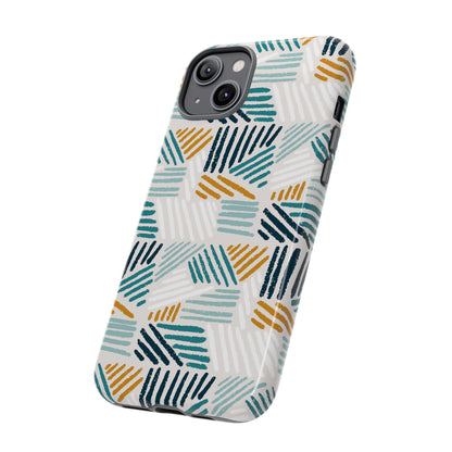 Stylish Tough Phone Case with Geometric Design