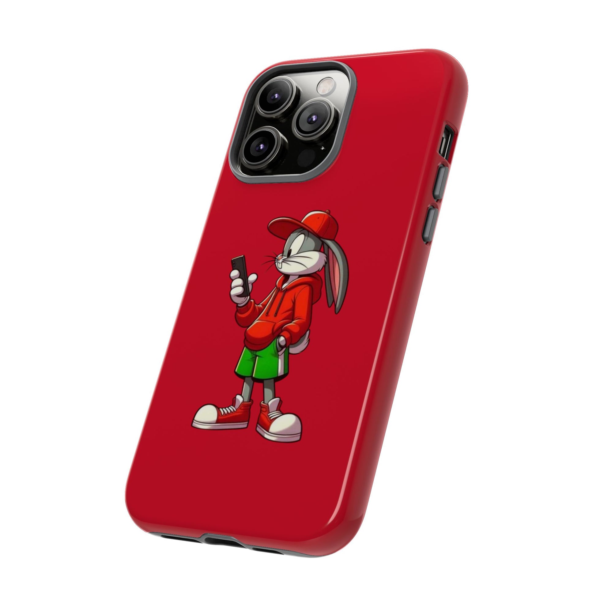 Bugs Bunny Cartoon Character Phone Case - Tough Cases Featuring Stylish Rabbit Design.