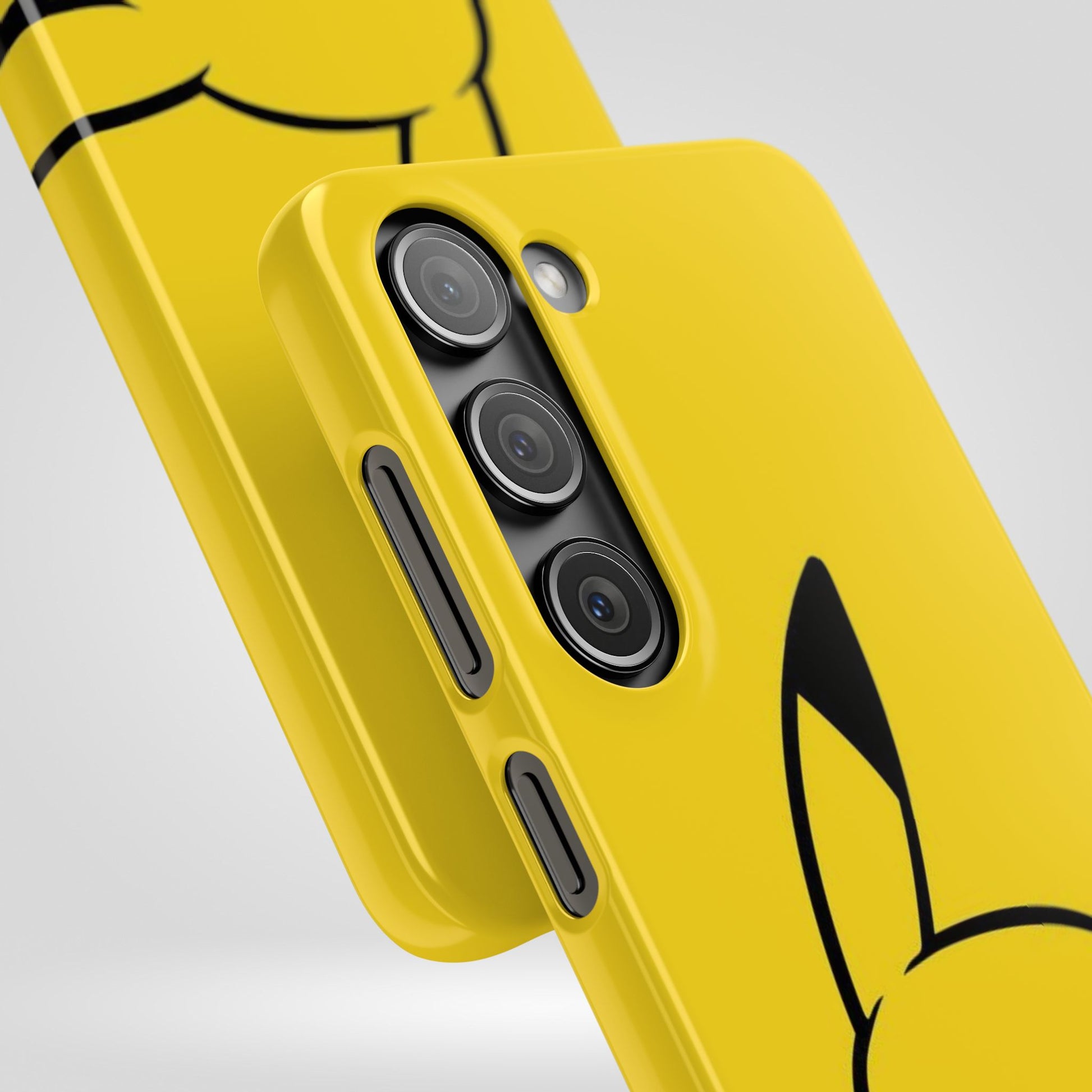Pikachu Phone Case, Pokemon Phone Case, Snap Cases, Cartoon, Yellow, iPhone, Samsung - Roe Creation