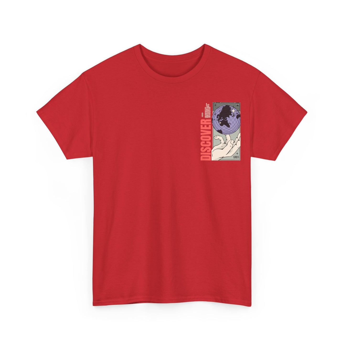 Discover Unisex Heavy Cotton Tee - Inspirational Global Design
