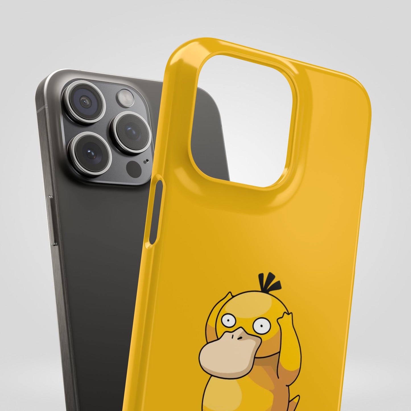 Psyduck Pokemon Snap Phone Cases, Yellow, Cartoon - iPhone, Samsung