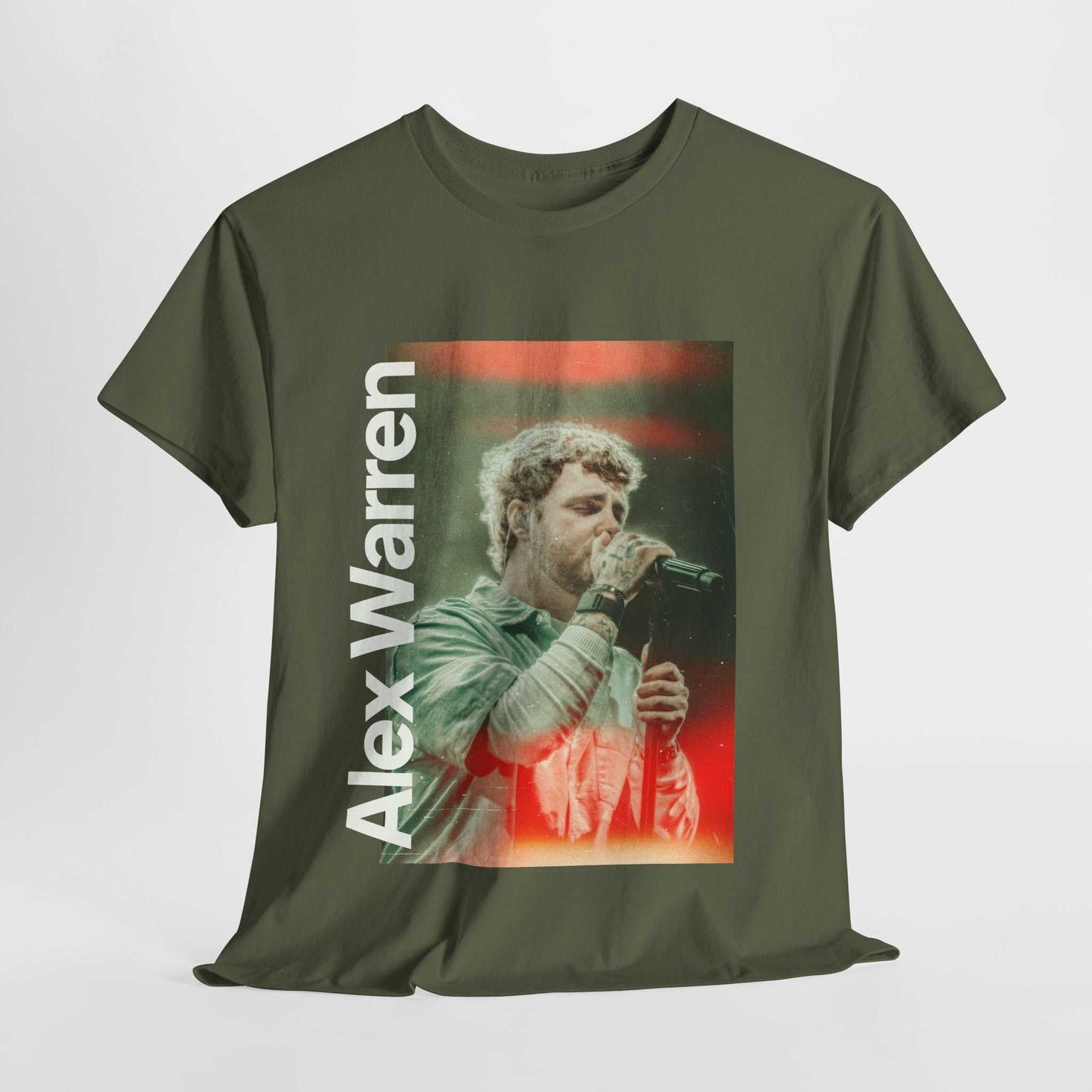 Alex Warren Unisex Heavy Cotton Tee, Music Lover Gift, Artist Tribute Shirt, Concert Merch, Vintage Style Tee - Roe Creation