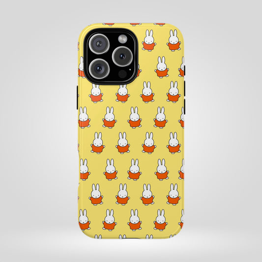 Cute Miffy Tough Phone Case - Miffy Series, Yellow, iPhone, Samsung