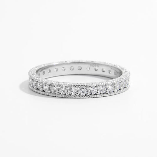 925 Sterling Silver Zircon Ring - Roe Creation