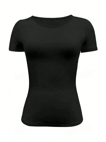 Round Neck Short Sleeve T-Shirt - Roe Creation