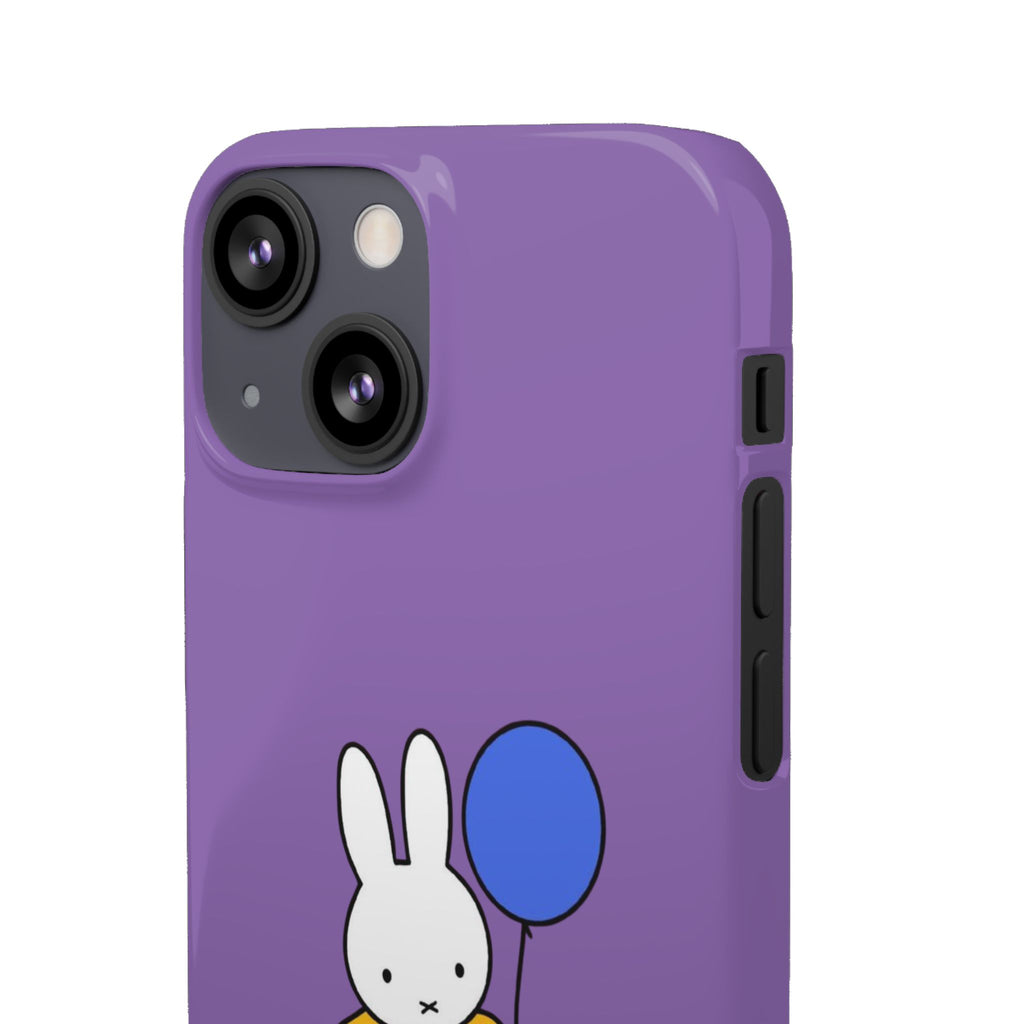 Miffy Phone Case, iPhone, Samsung Snap Case - Cartoon Fun Purple Phone Accessory for Kids and Adults - Roe Creation