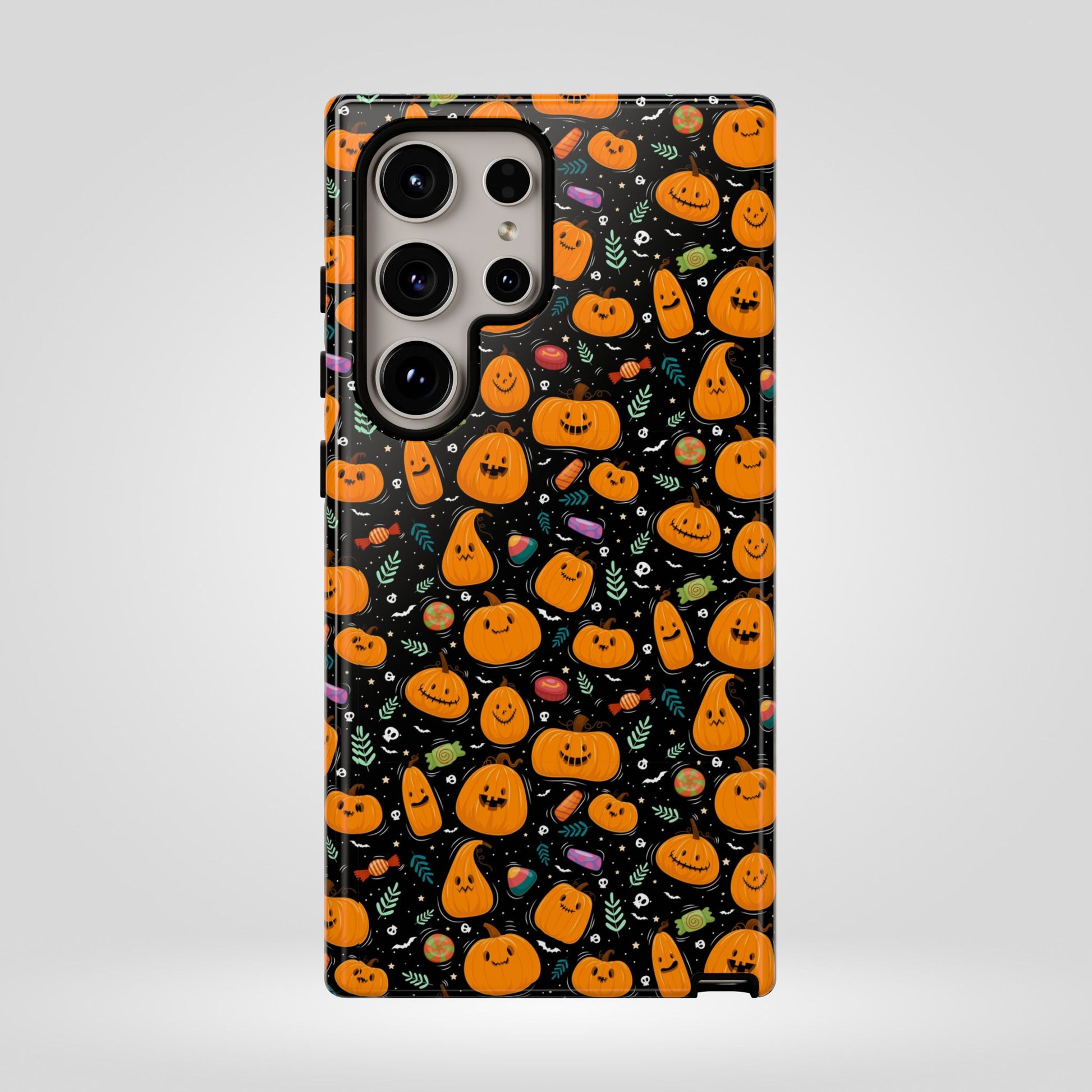 Halloween Phone Case for Gift, Pumpkin Pattern, iPhone & Samsung