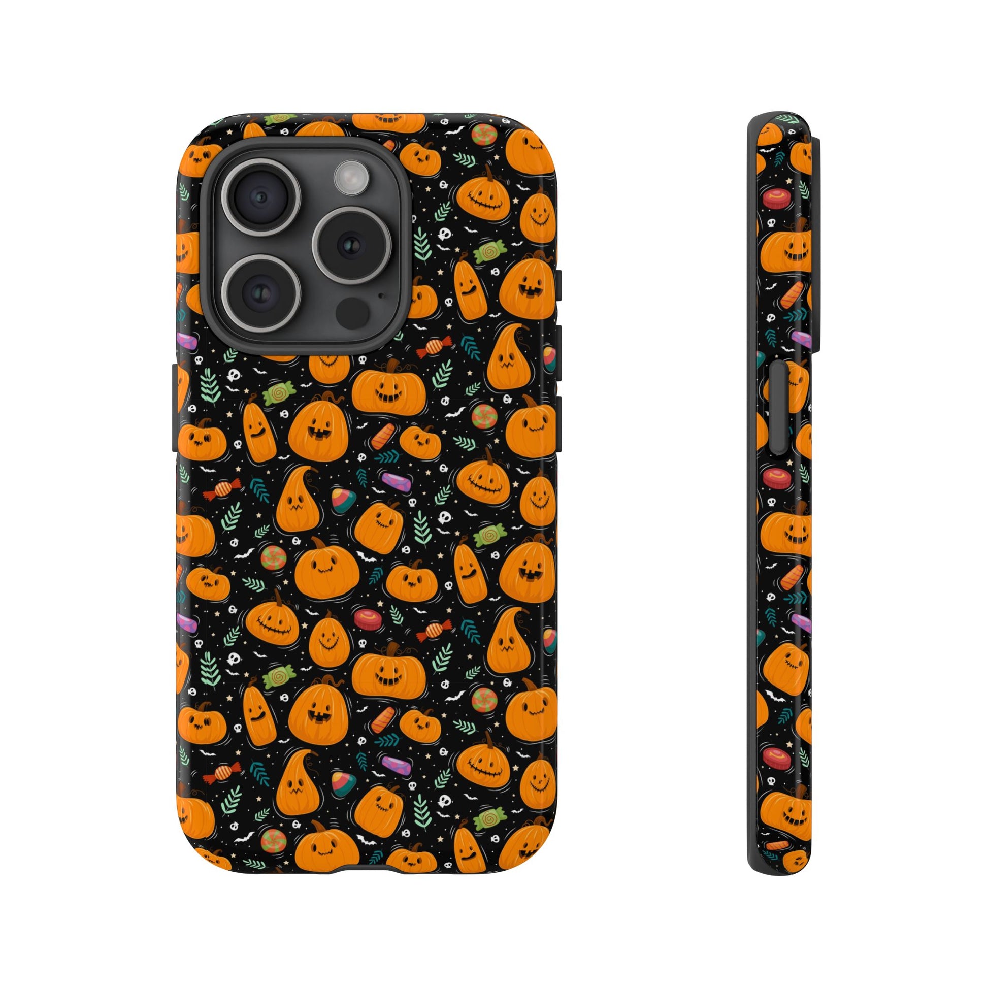 Halloween Phone Case for Gift, Pumpkin Pattern, iPhone & Samsung