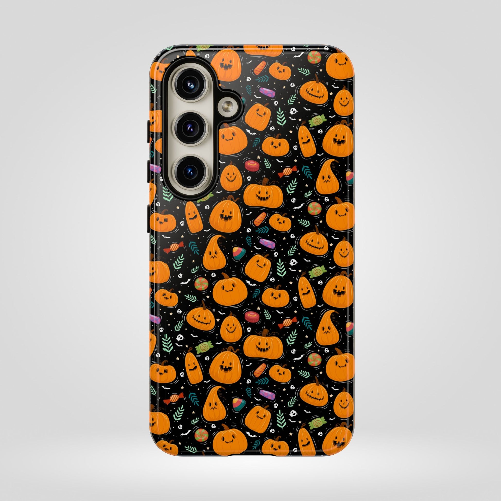 Halloween Phone Case for Gift, Pumpkin Pattern, iPhone & Samsung
