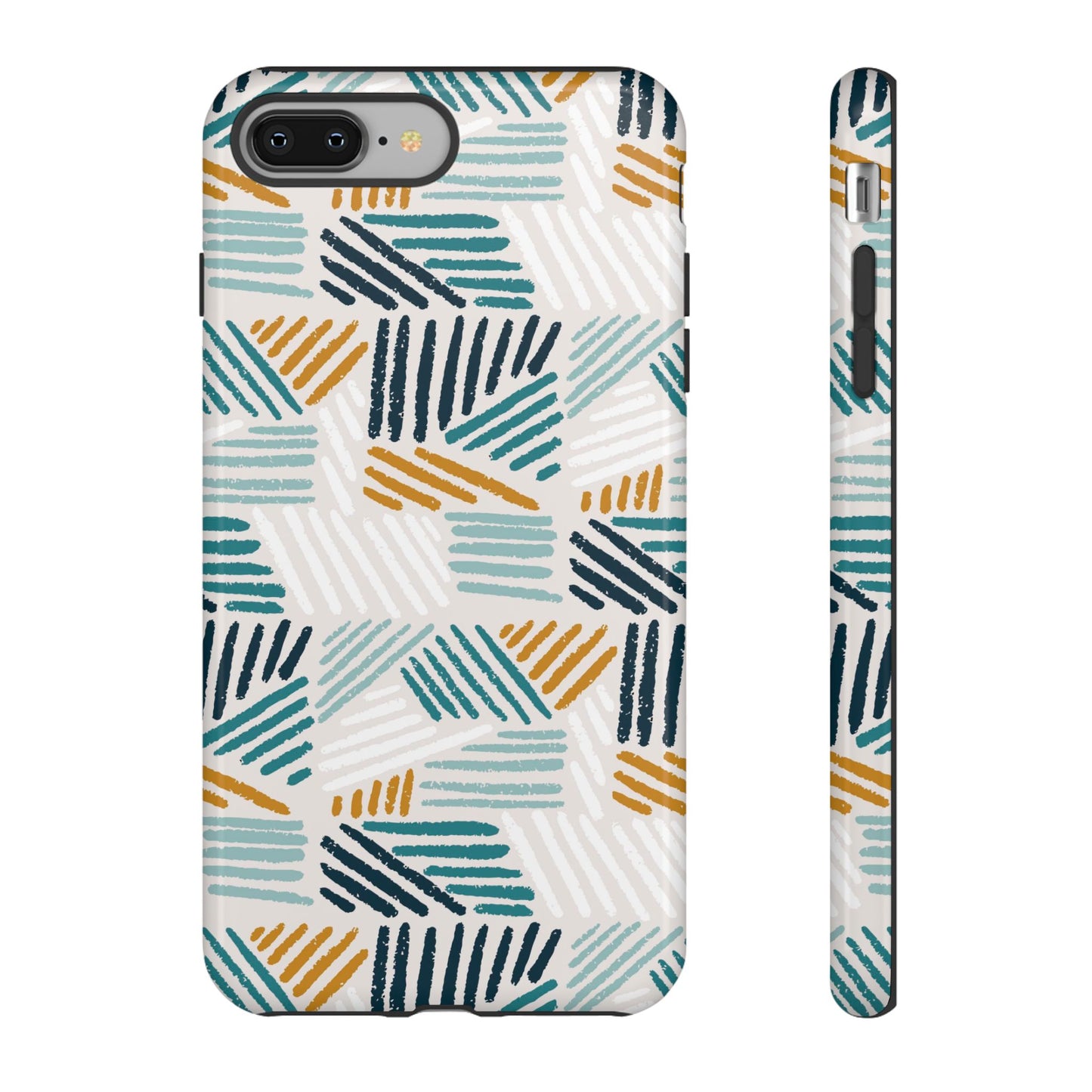 Stylish Tough Phone Case with Geometric Design