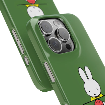 Miffy Phone Case, Snap Case, Green Miffy - iPhone, Samsung