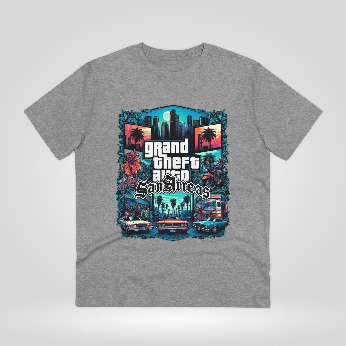 Retro GTA-Inspired Unisex T-Shirt, Gamer Gift, Casual Wear, Streetwear, Urban Style, Cool Graphic Tee - Roe Creation