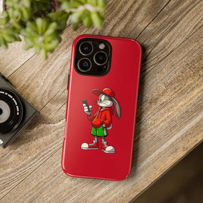 Bugs Bunny Cartoon Character Phone Case - Tough Cases Featuring Stylish Rabbit Design.