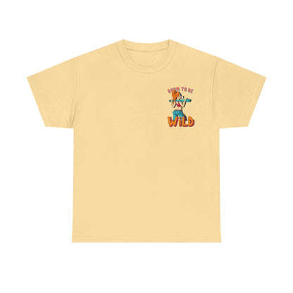 Born to Be Wild Unisex Heavy Cotton Tee, Fun Graphic Shirt, Adventure Tee, Gift for Nature Lovers, Casual Wear, Festival Top, Summer Fashion - Roe Creation