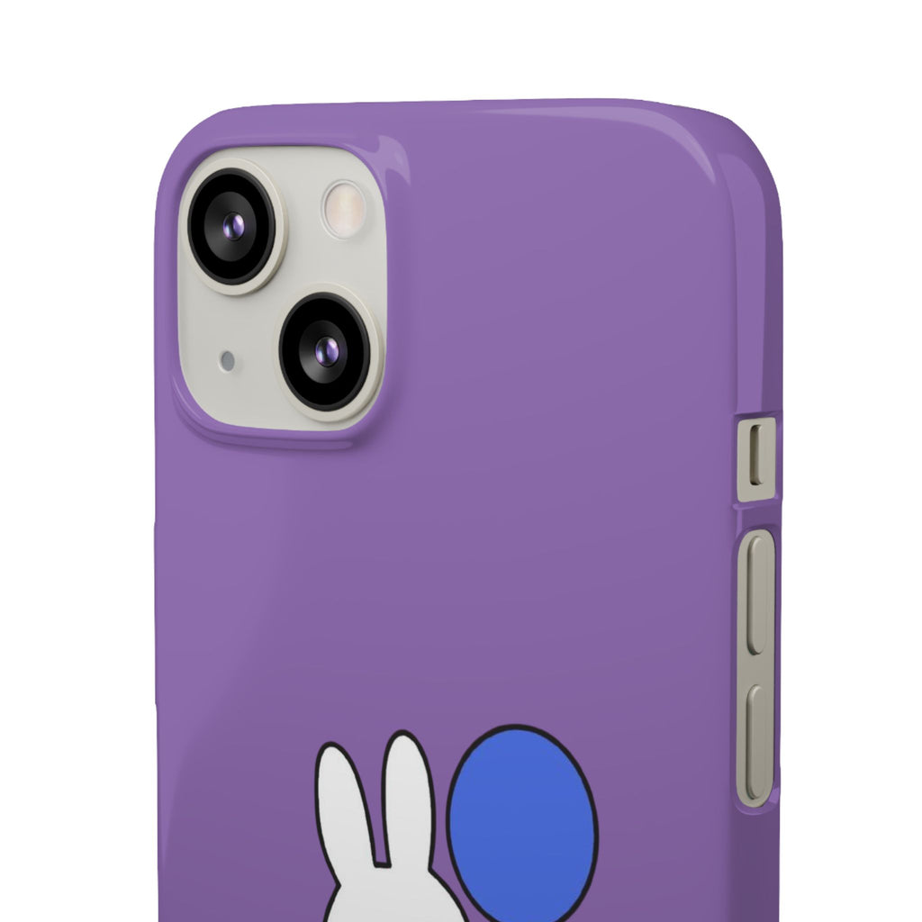 Miffy Phone Case, iPhone, Samsung Snap Case - Cartoon Fun Purple Phone Accessory for Kids and Adults - Roe Creation