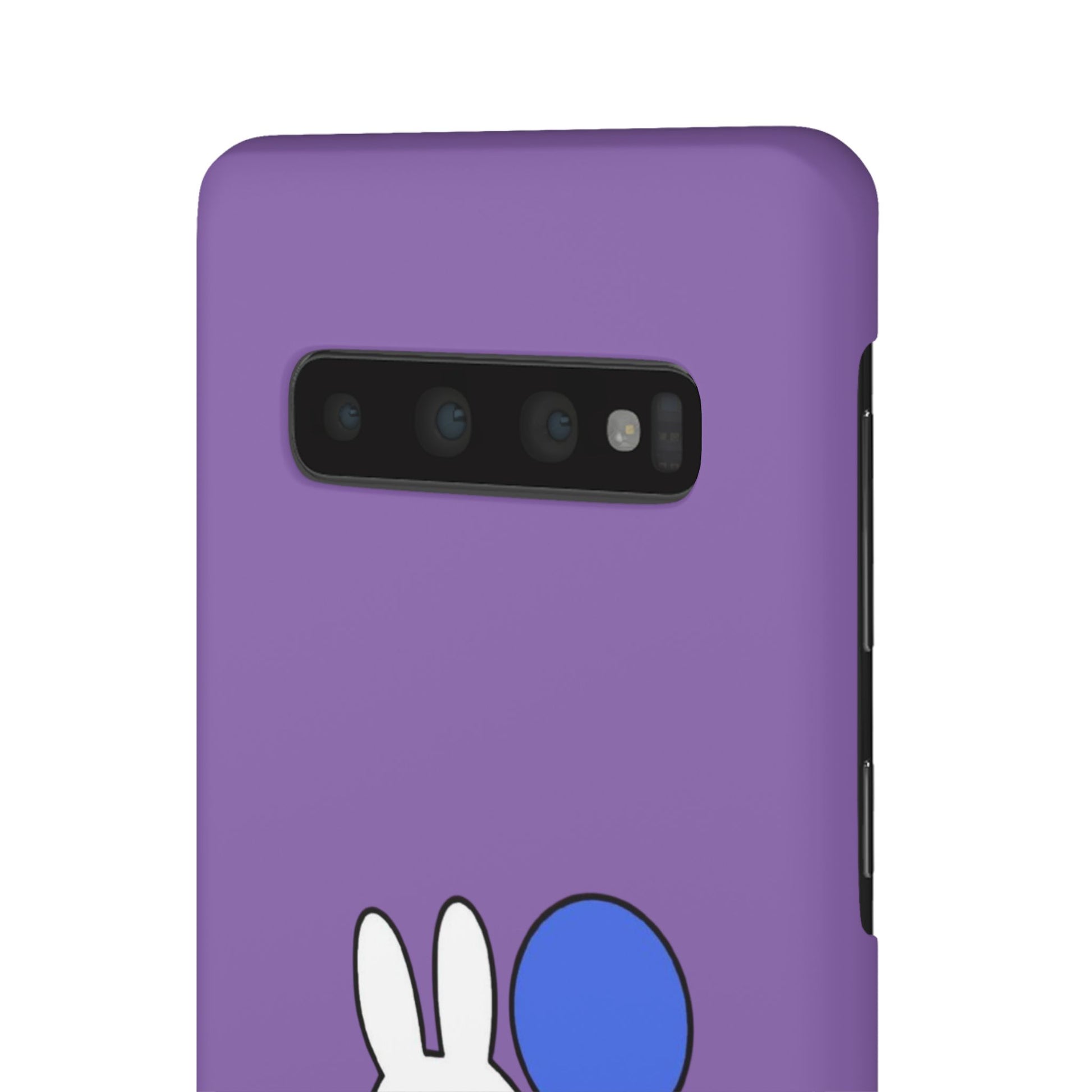 Miffy Phone Case, iPhone, Samsung Snap Case - Cartoon Fun Purple Phone Accessory for Kids and Adults - Roe Creation