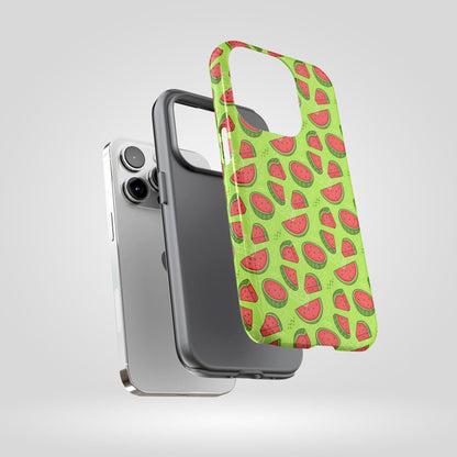 Watermelon Tough iPhone Case – Vibrant Fruit Phone Cover for Summer Vibes - Roe Creation