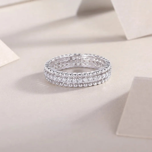 Moissanite 925 Sterling Silver Ring - Roe Creation