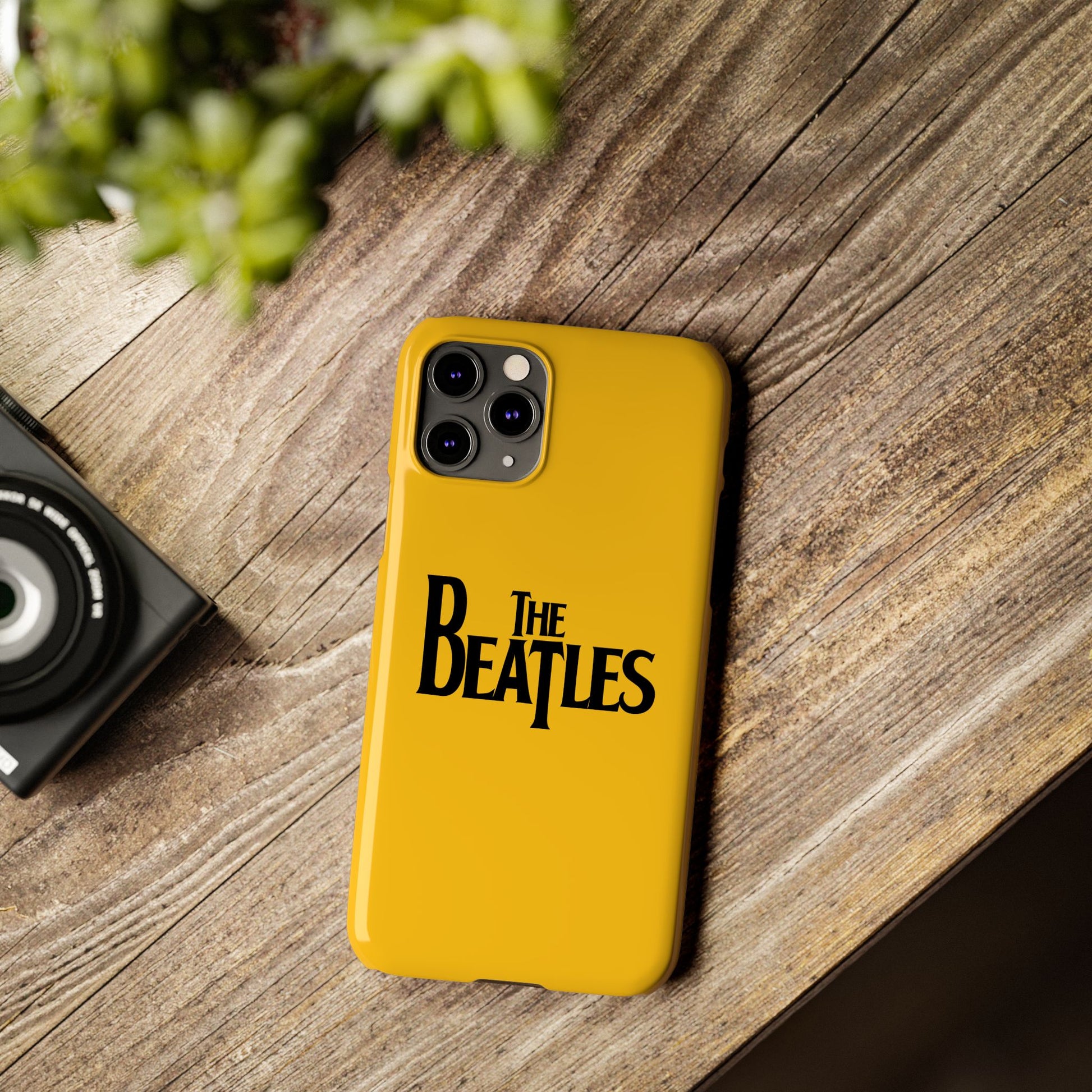 The Beatles Basic Yellow Slim Phone Case - iPhone - Roe Creation