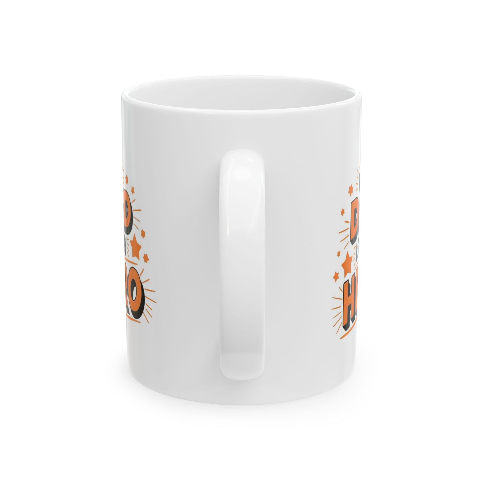 Fun Ceramic Mug for Coffee Lovers, Bright Graphic Tea Mug, Perfect Gift for Father's Day , Celebrations & Holidays, Unique Kitchen Decor.
