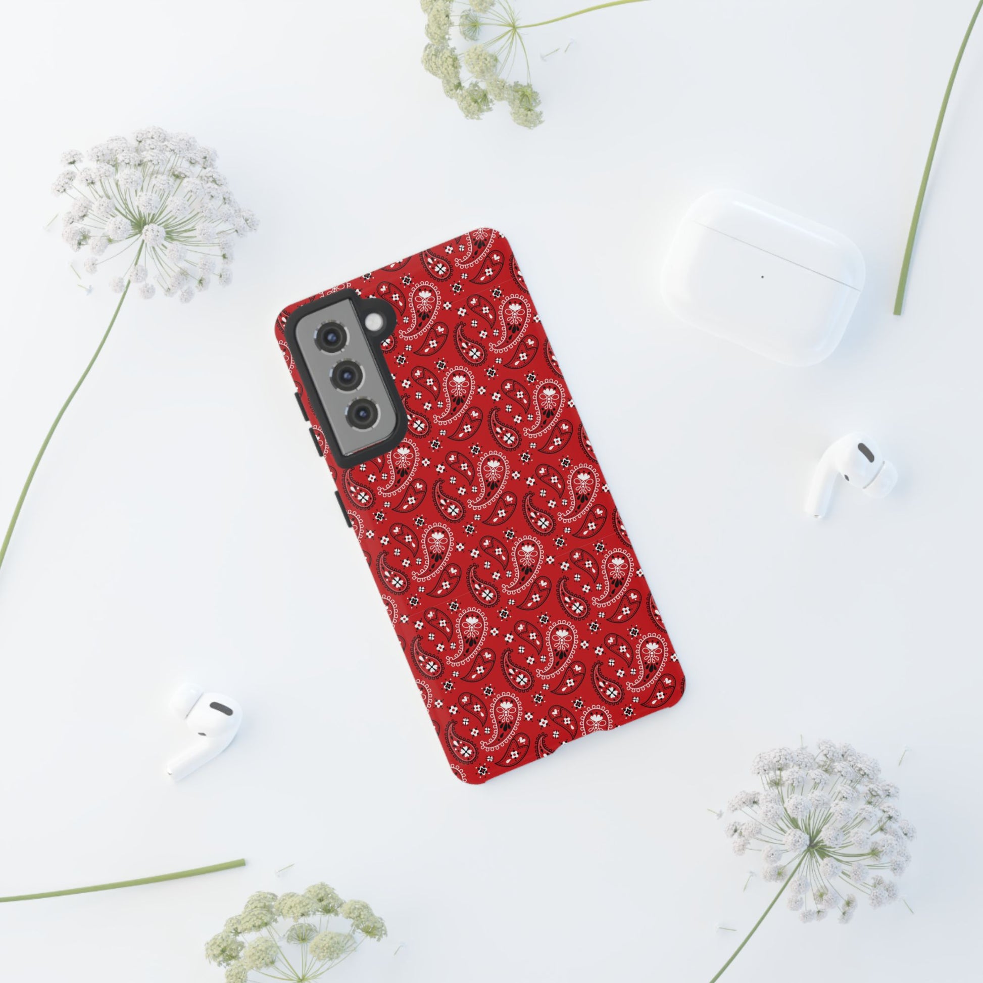 Red Bohem, Oriental Tough Phone Cases for iPhone, Samsung, Trendy Accessories for Gifts, Unique Decor, Phone Covers - Roe Creation