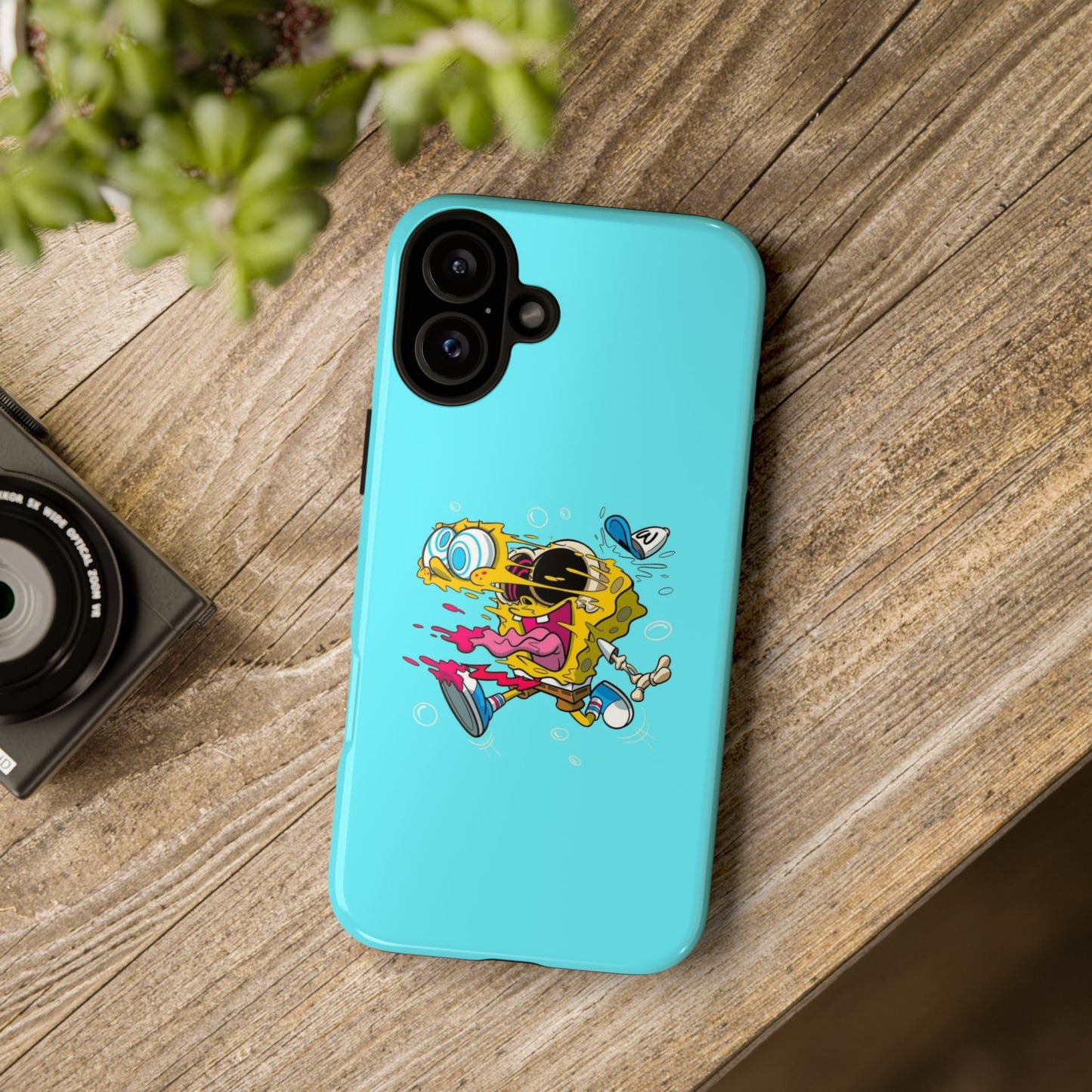 Funny SpongeBob Tough iPhone Case – Cartoon Vibes for Kids & Adults