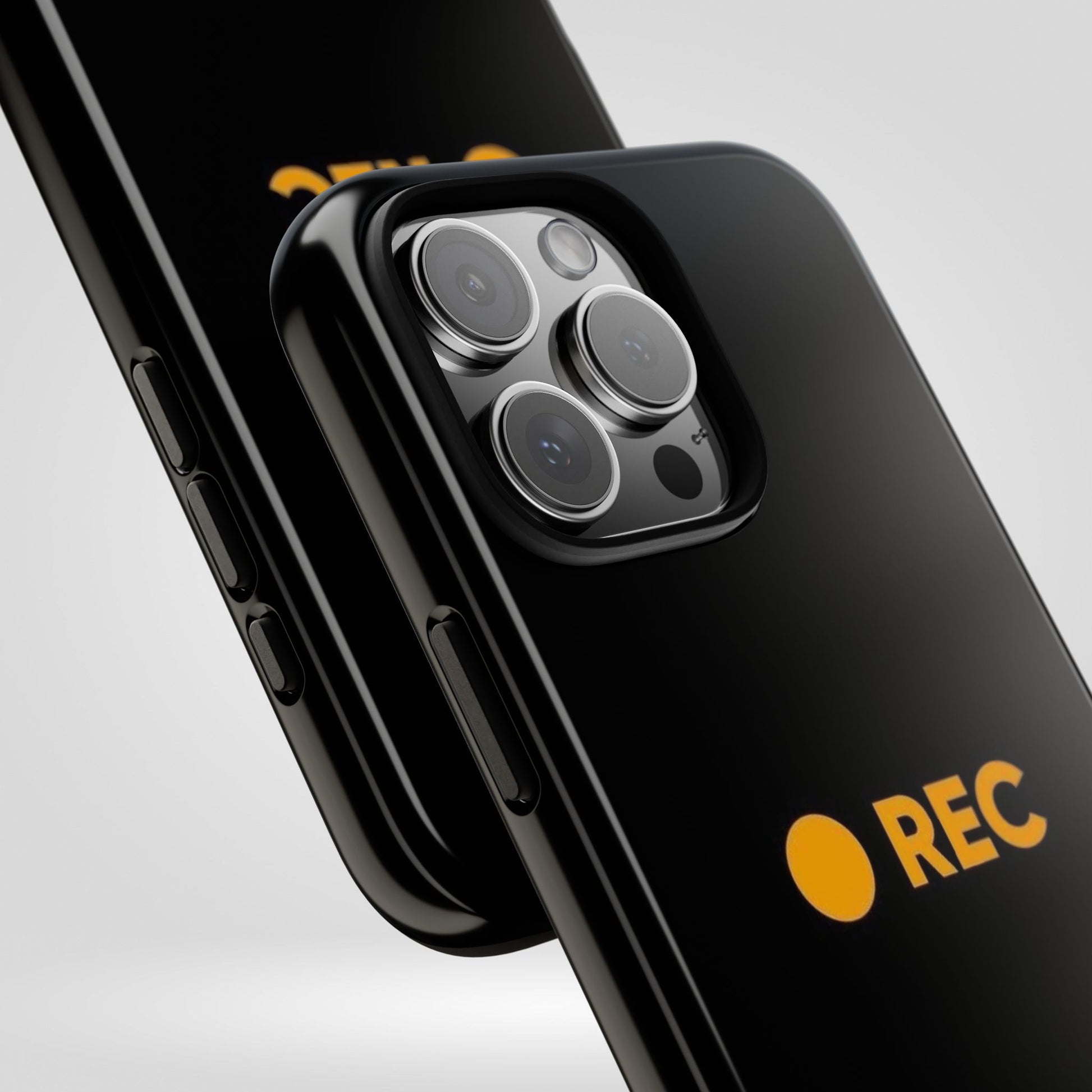 P*rn Hub Symbol Tough Cases - 'REC' Phone Case - Durable Black Design for Filmmakers and Creatives - Roe Creation