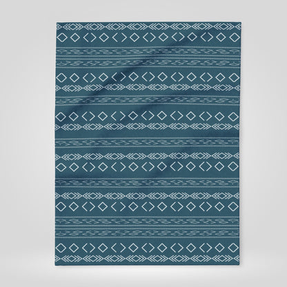 Boho Tribal Arctic Fleece Blanket - Stylish Winter Throw for Home Decor