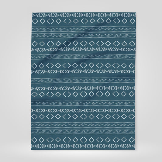 Boho Tribal Arctic Fleece Blanket - Stylish Winter Throw for Home Decor