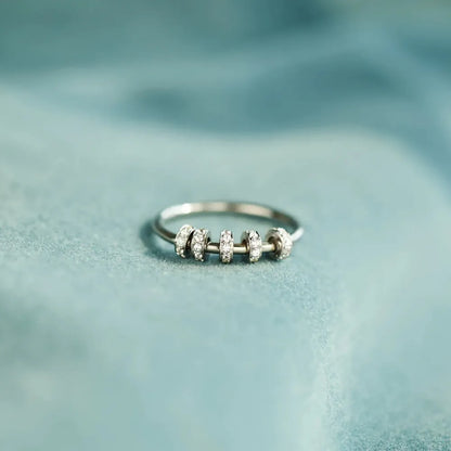 Inlaid Zircon 925 Sterling Silver Ring - Roe Creation