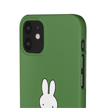 Miffy Phone Case, Snap Case, Green Miffy - iPhone, Samsung