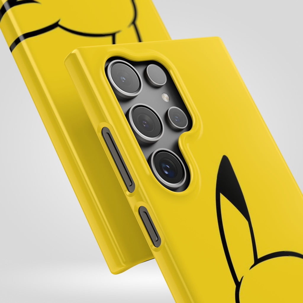 Pikachu Phone Case, Pokemon Phone Case, Snap Cases, Cartoon, Yellow, iPhone, Samsung - Roe Creation