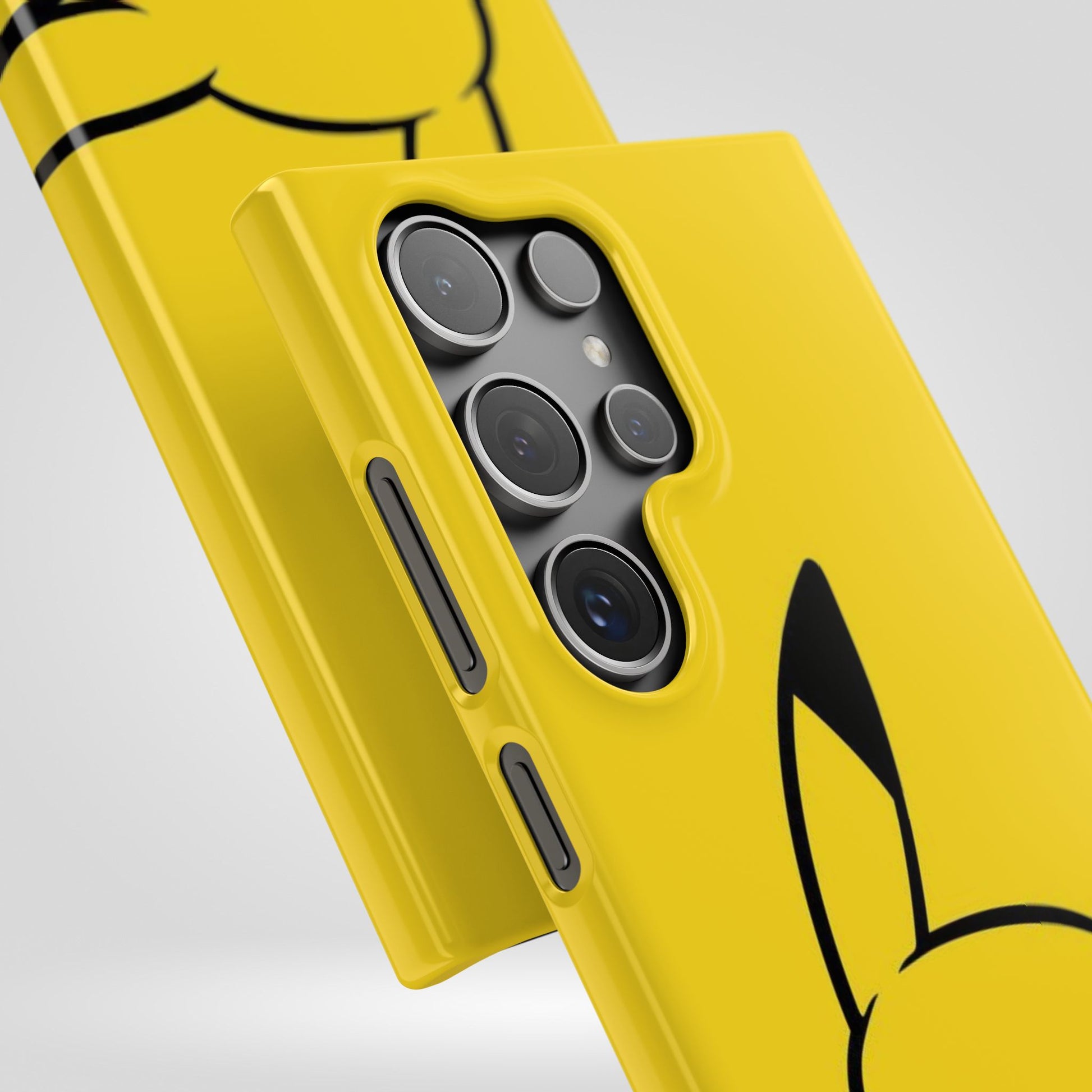 Pikachu Phone Case, Pokemon Phone Case, Snap Cases, Cartoon, Yellow, iPhone, Samsung - Roe Creation