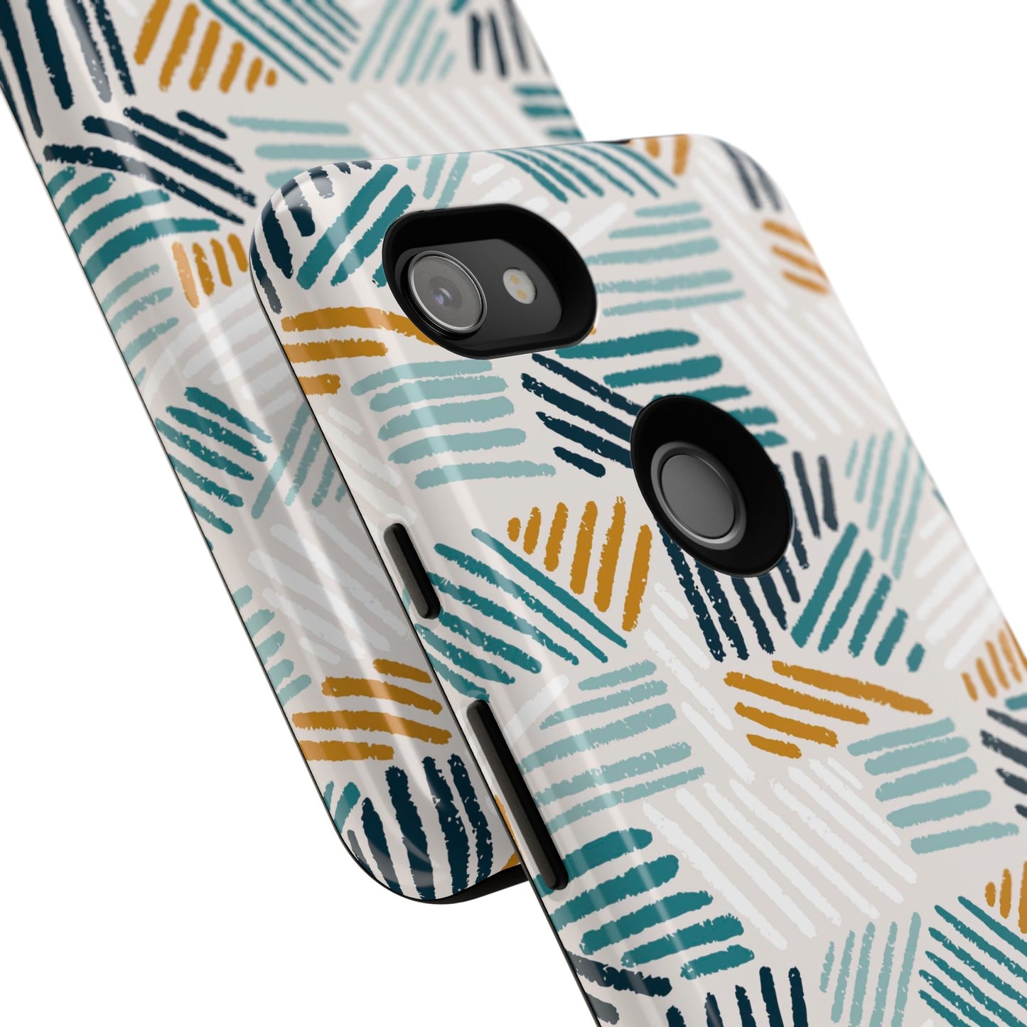 Stylish Tough Phone Case with Geometric Design