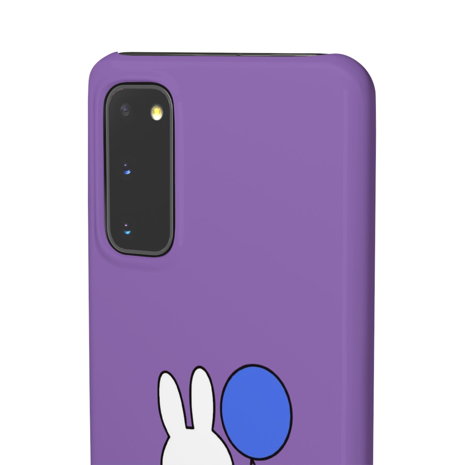 Miffy Phone Case, iPhone, Samsung Snap Case - Cartoon Fun Purple Phone Accessory for Kids and Adults - Roe Creation