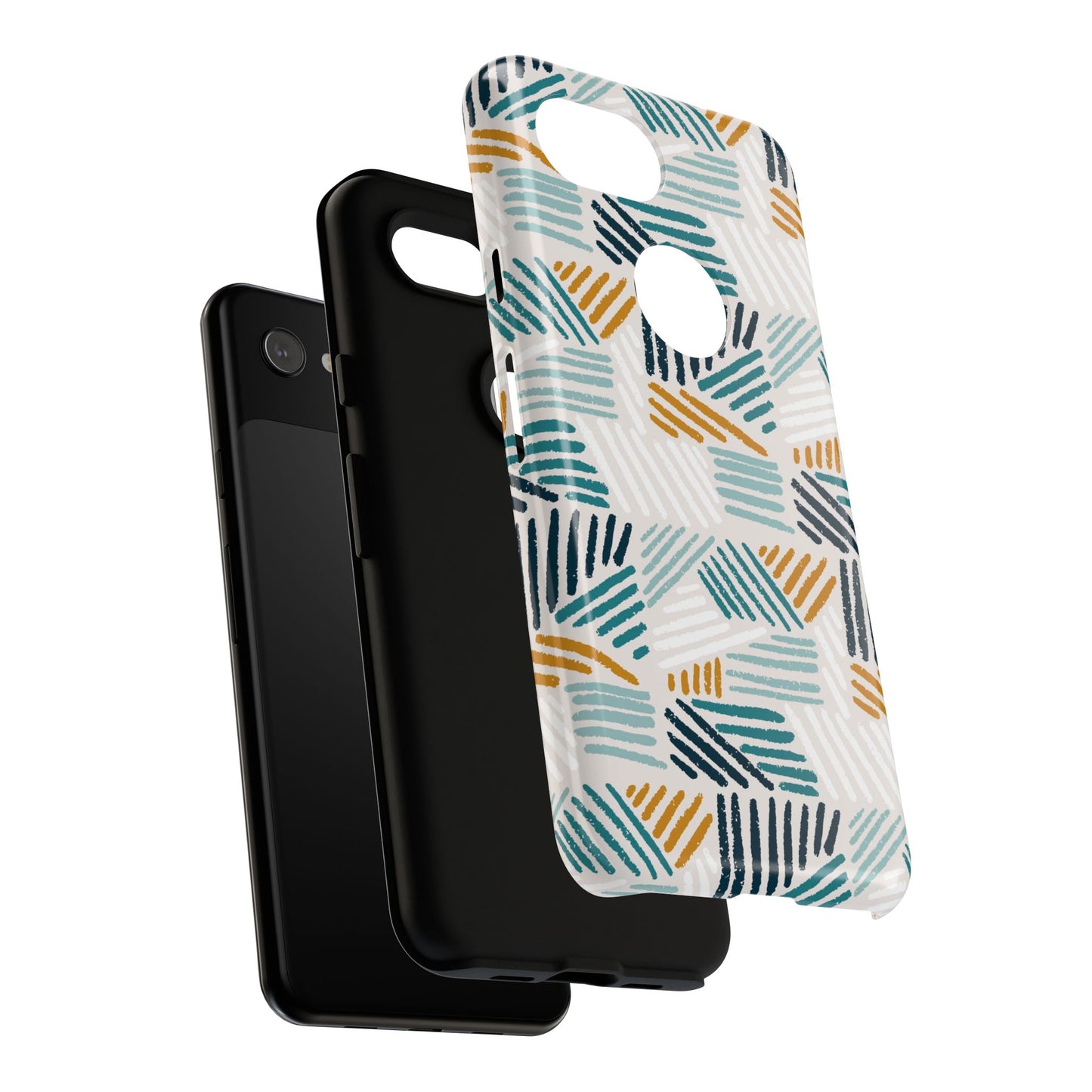 Stylish Tough Phone Case with Geometric Design