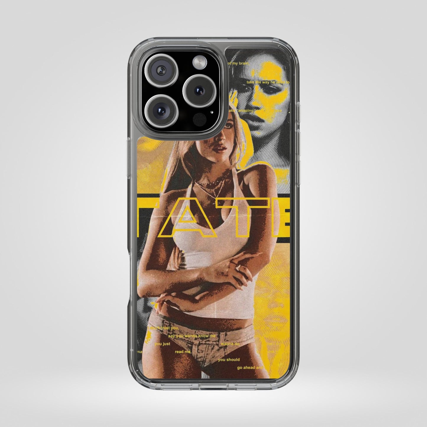 Funky Graphic Clear iPhone & Samsung Case - Stylish Protection for Trendsetters