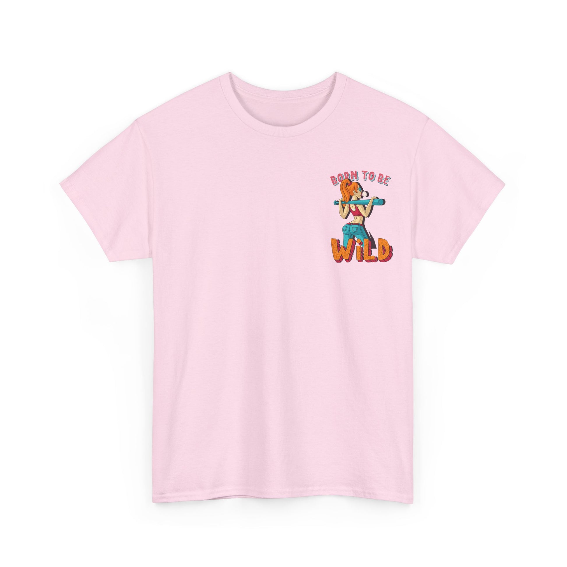 Born to Be Wild Unisex Heavy Cotton Tee, Fun Graphic Shirt, Adventure Tee, Gift for Nature Lovers, Casual Wear, Festival Top, Summer Fashion - Roe Creation