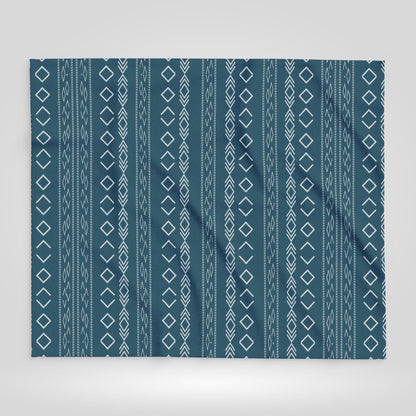 Boho Tribal Arctic Fleece Blanket - Stylish Winter Throw for Home Decor