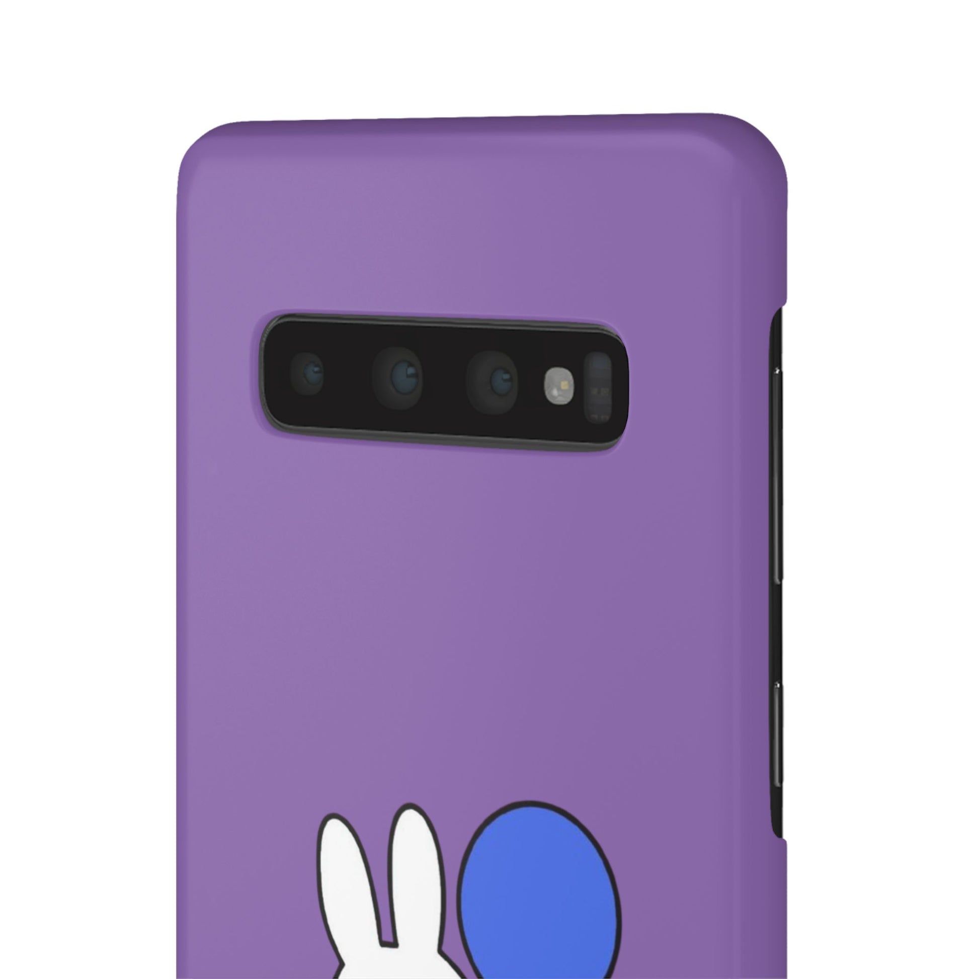 Miffy Phone Case, iPhone, Samsung Snap Case - Cartoon Fun Purple Phone Accessory for Kids and Adults - Roe Creation