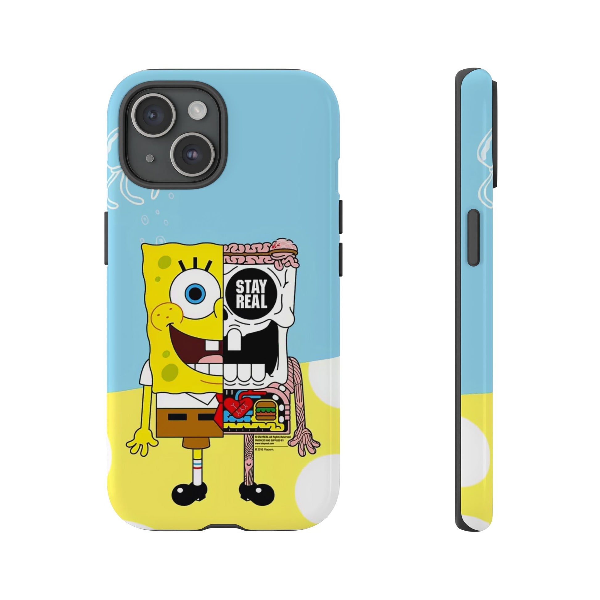 Stay Real Spongebob Tough iPhone Case for Lovers - Roe Creation