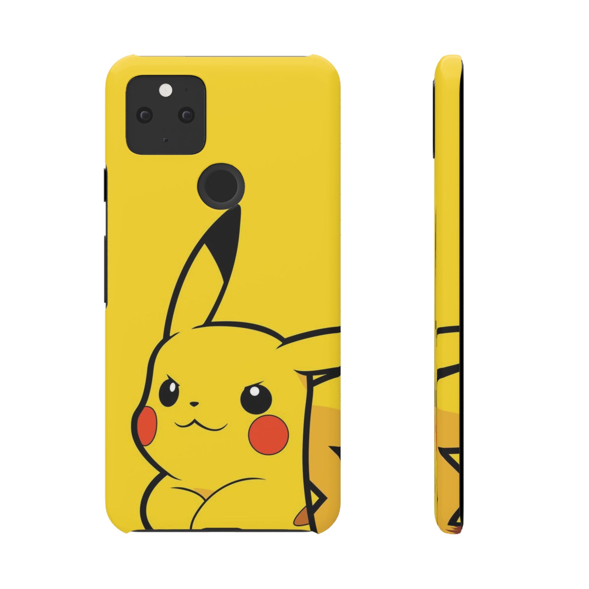 Pikachu Phone Case, Pokemon Phone Case, Snap Cases, Cartoon, Yellow, iPhone, Samsung - Roe Creation