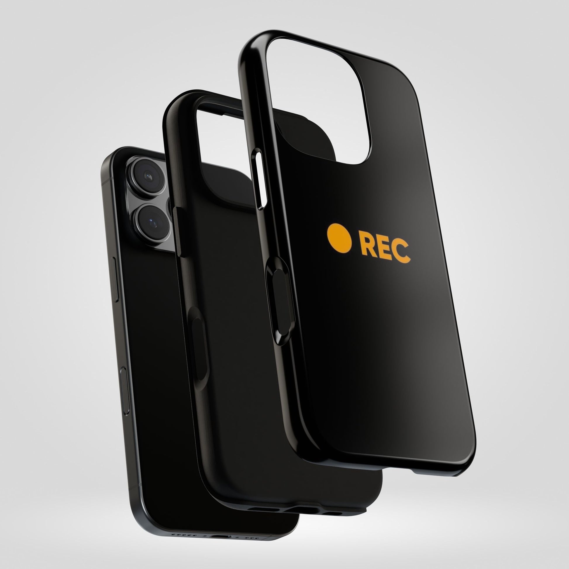 P*rn Hub Symbol Tough Cases - 'REC' Phone Case - Durable Black Design for Filmmakers and Creatives - Roe Creation