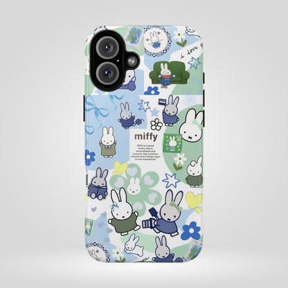 Cute Miffy Tough Phone Case - iPhone, Samsung Stylish Design for Bunny Lovers